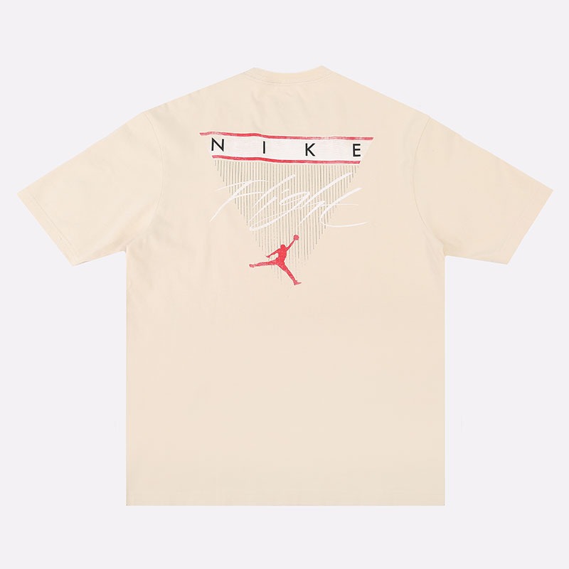 мужская бежевая футболка Jordan Flight Crew Tee CV3357-275 - цена, описание, фото 4